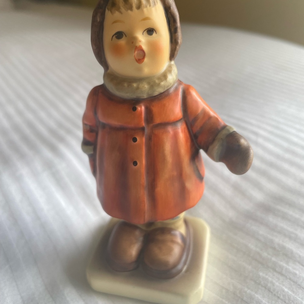 Goebel W Germany Porcelain Winter Song Child Figurine